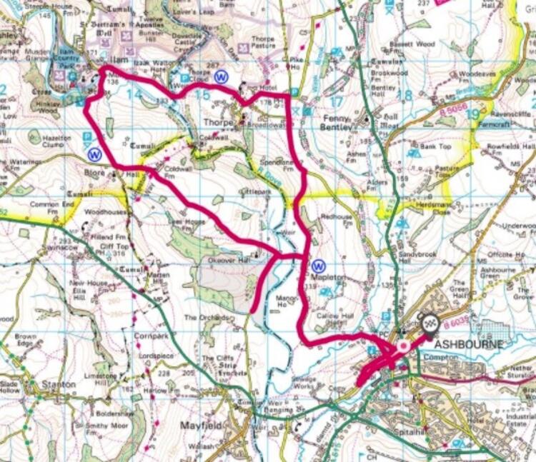 Ashbourne Half Marathon Route Map