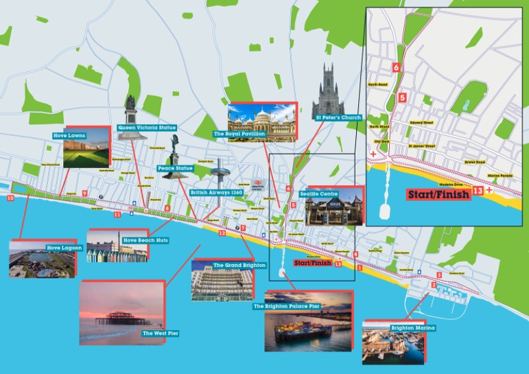 Brighton Half Marathon Course Map