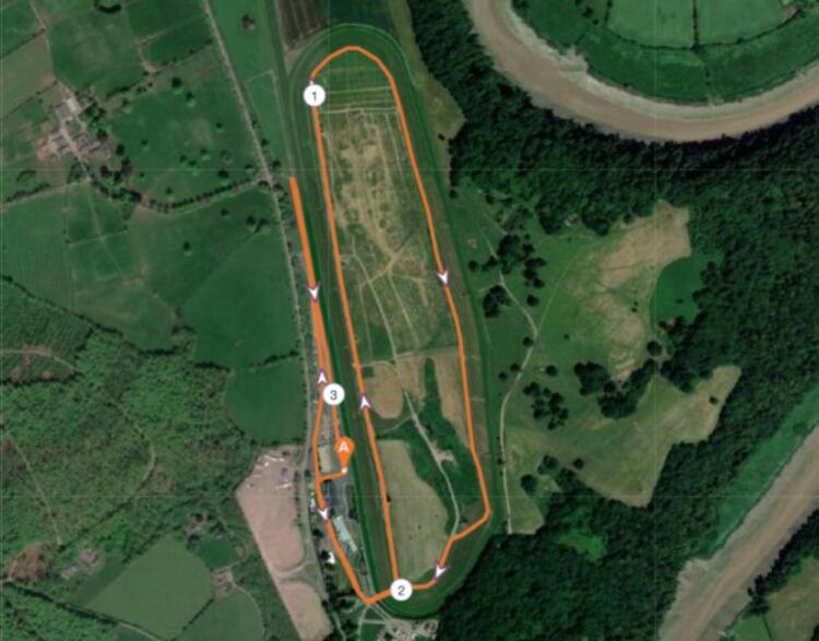 Chepstow Racecourse Half Marathon Route Map