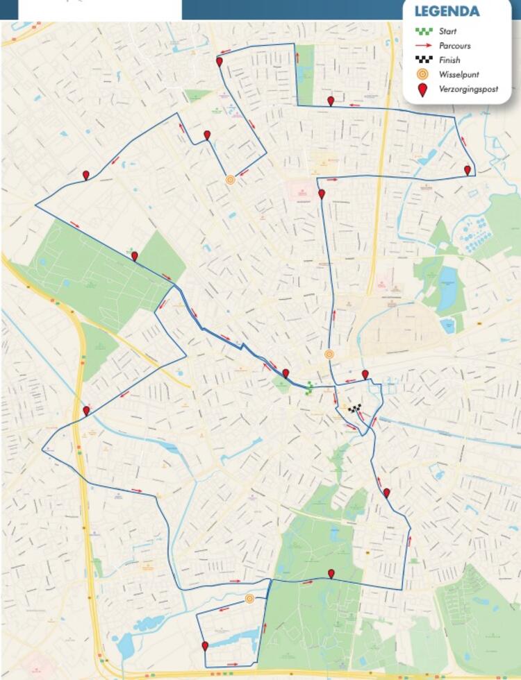 Eindhoven Marathon Course Map