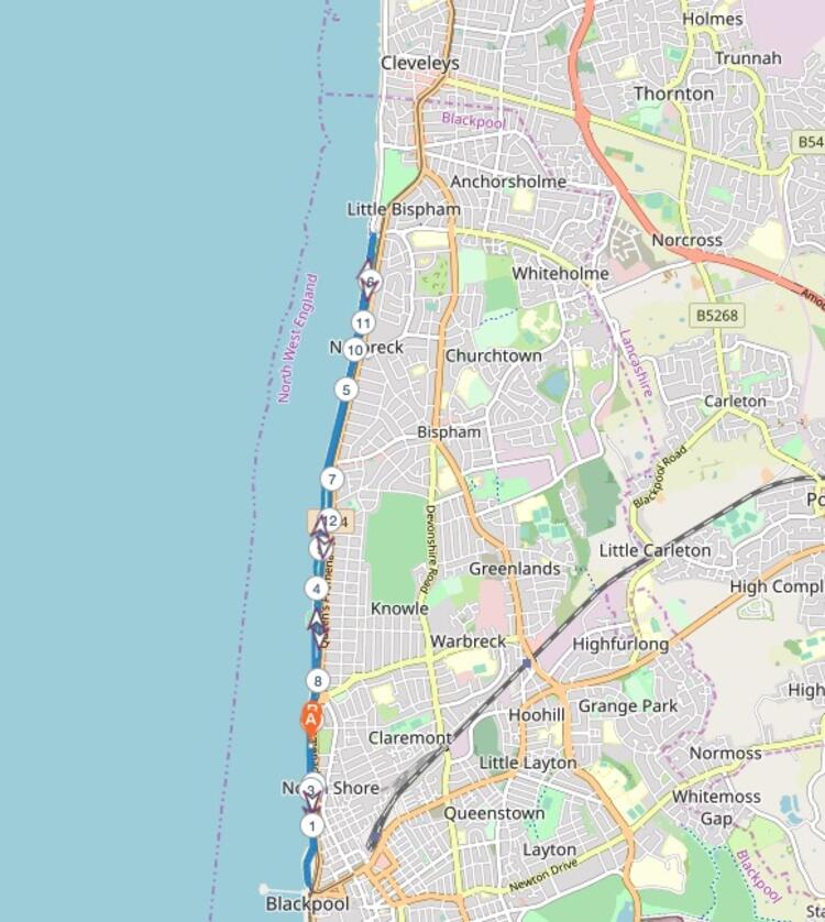 Great North West Half Marathon Course Map