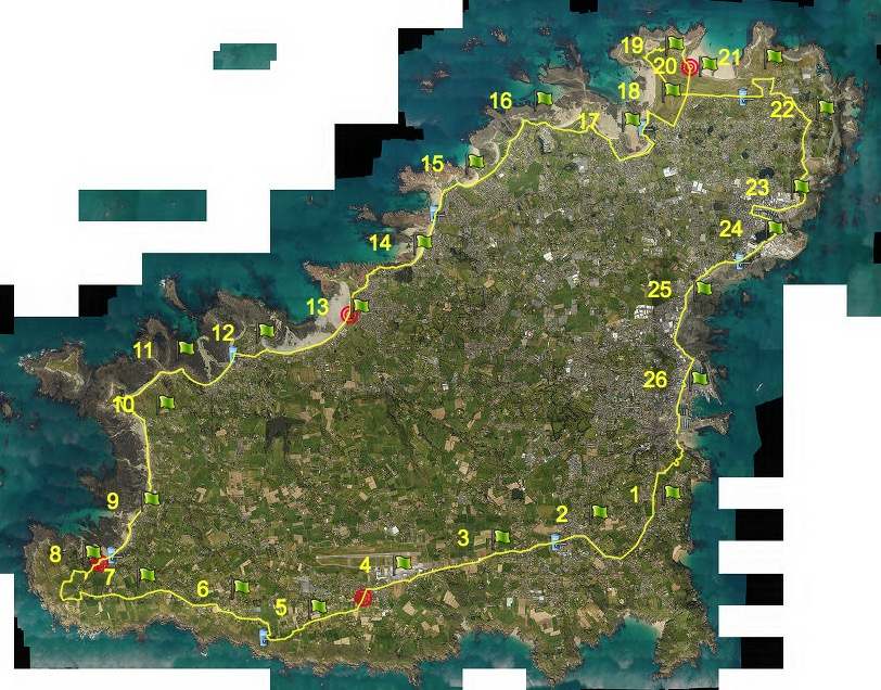 Guernsey Marathon Route Map