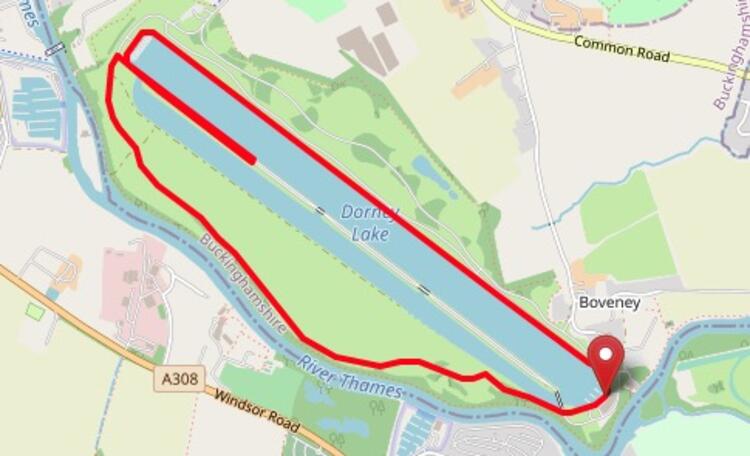 Marathon Prep Race Dorney Lake Course Map