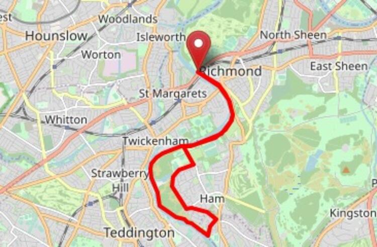 Richmond RunUK Half Marathon Course Map