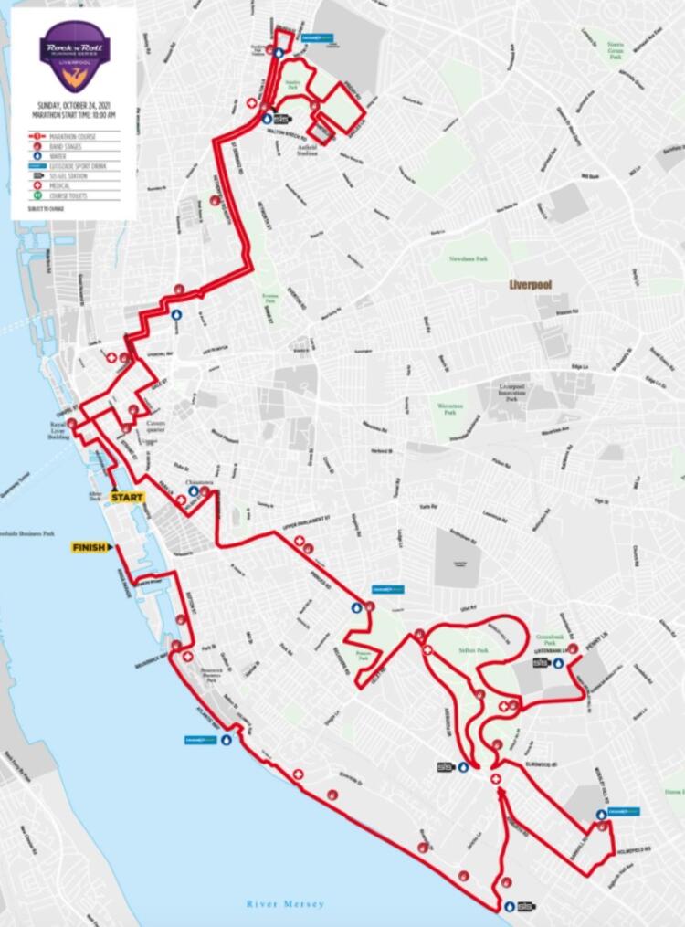 Rock 'n' Roll Liverpool Half Sunday 20th Oct 2024