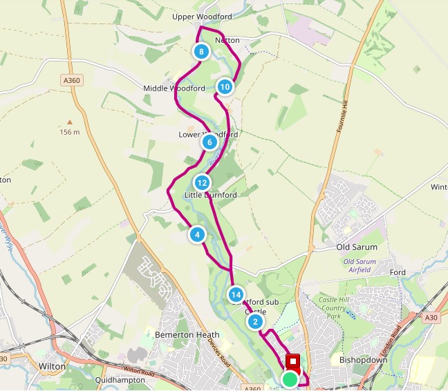 Salisbury 10 Mile Course Map
