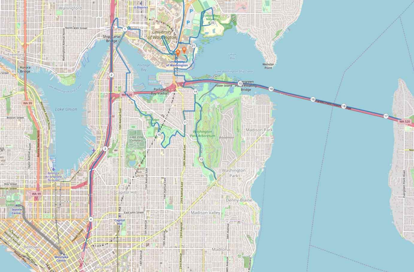 Seattle Marathon Course Map