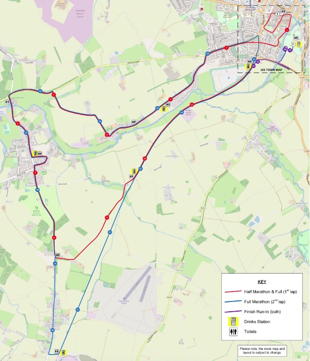 Shakespeare Half Marathon Route Map