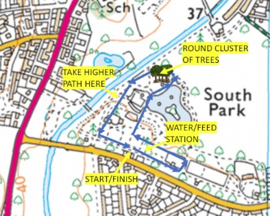 South Park 20 Mile Course Map