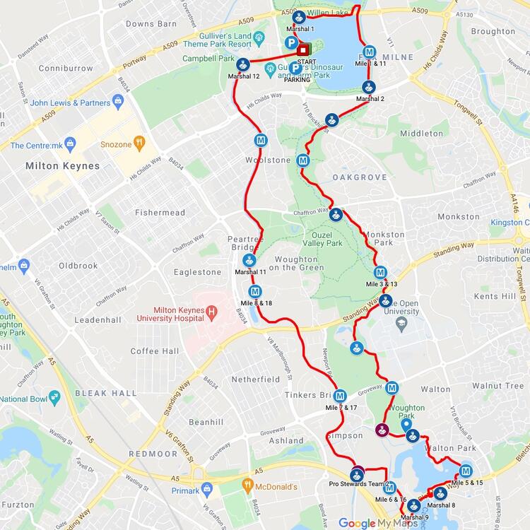 Twin Lakes 20 Route Map