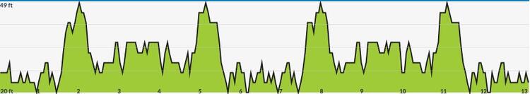 Windmill Half Marathon Race Elevation Profile