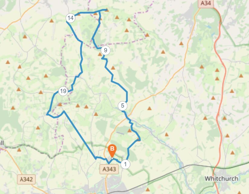 Andover Marathon Course Map
