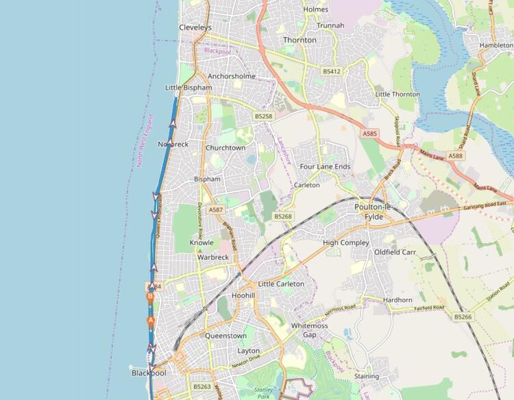 Blackpool Marathon Course Map Route