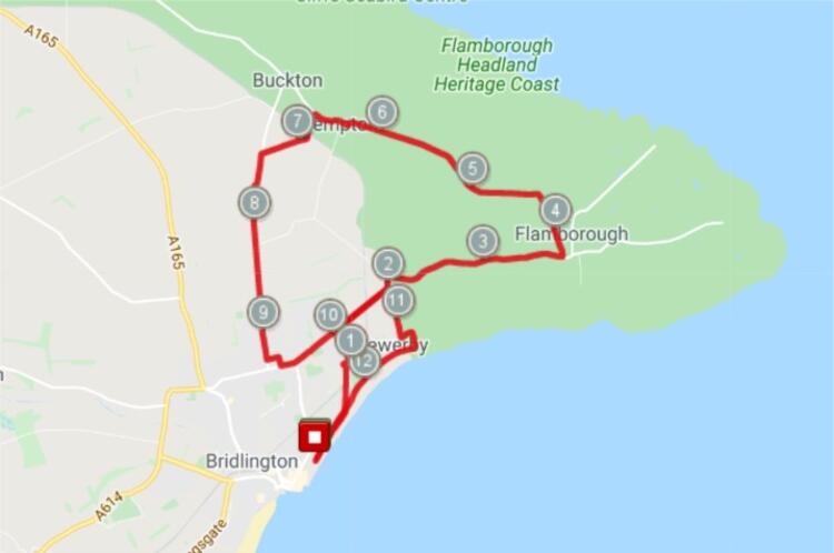 Bridlington half marathon race route