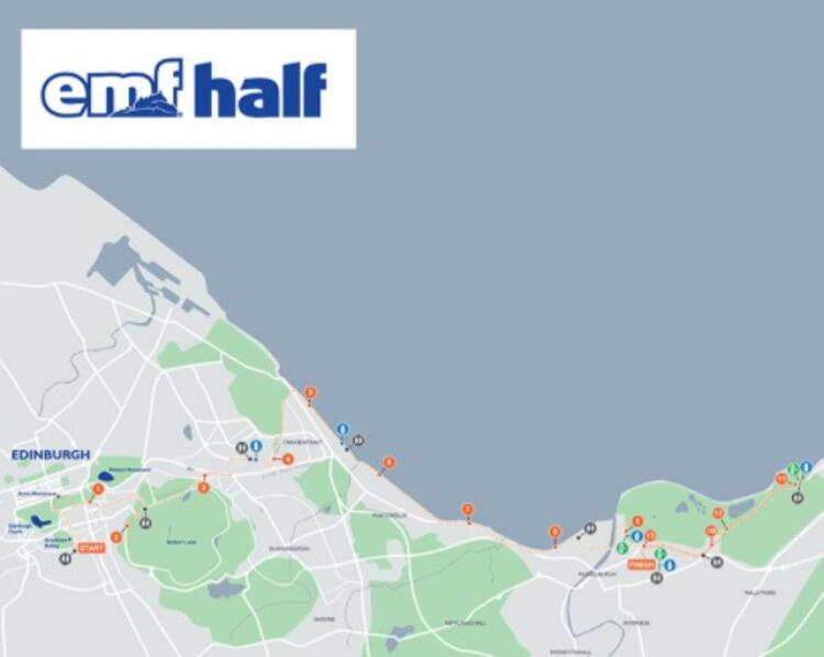 Edinburgh Half Marathon Race Route
