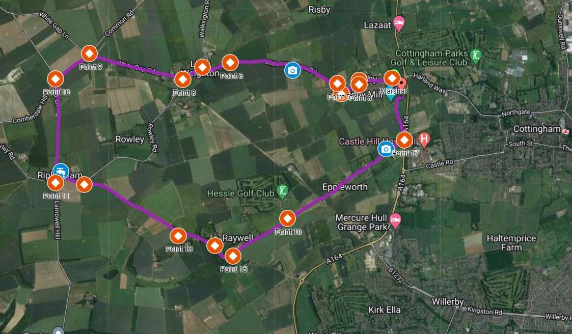 Ferriby 10 Course Map