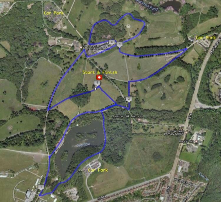 Heaton Park Half Marathon Race Route