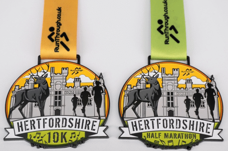 Hertfordshire Half medal