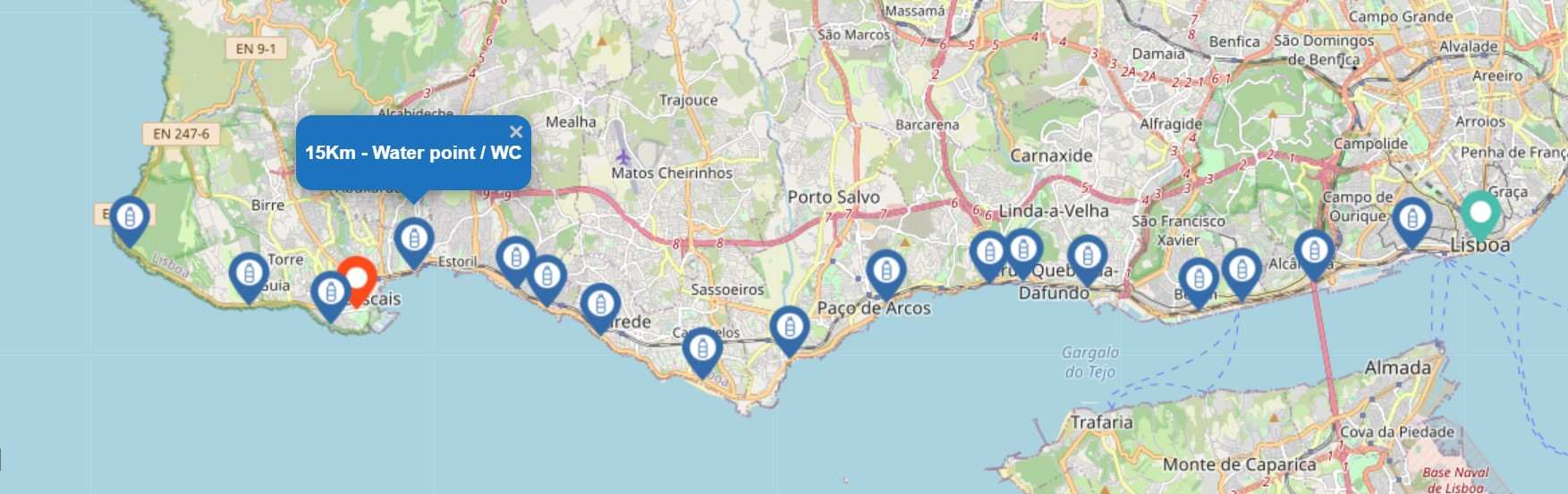 Lisbon Marathon Course Map