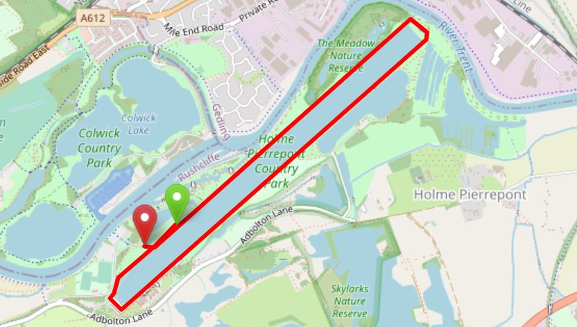 Nottingham Holme Run Half Marathon Course Map