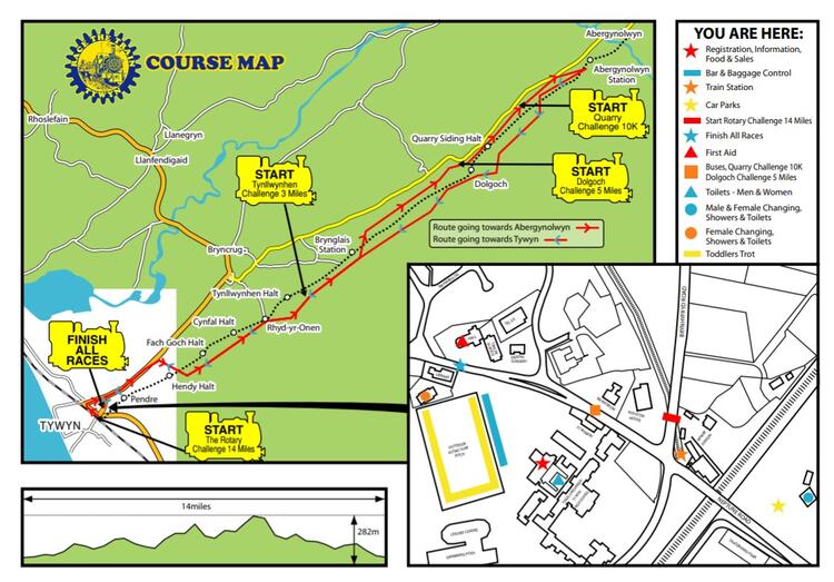 Race the Train Route Map