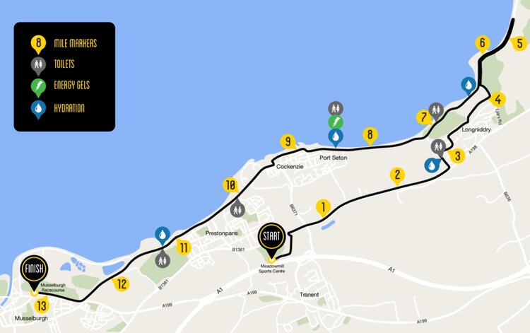 Scottish Half Marathon Route Map