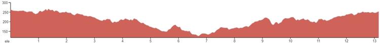 Wilmslow Half Marathon Race Elevation Profile