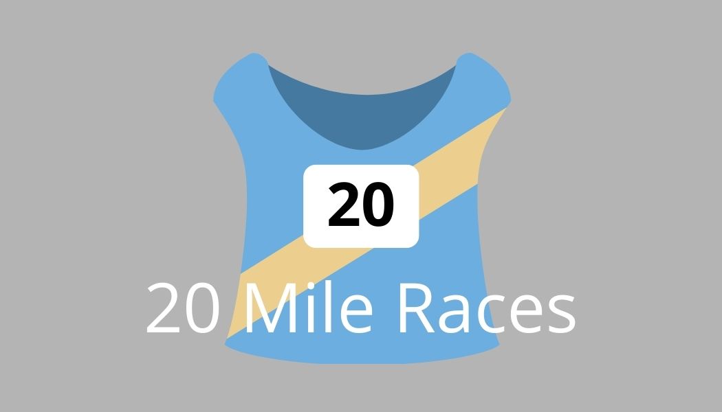 Card image for 20 mile marathon prep races